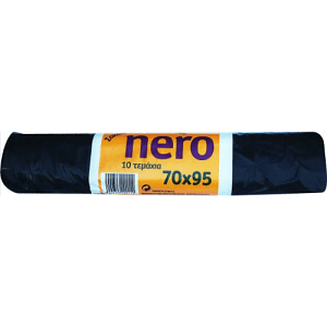 nero ΣΑΚΟΥΛΕΣ ΑΠΟΡΡΙΜΑΤΩΝ 70Χ95 10ΤΕΜ ΜΑΥΡΗ ΜΕ ΚΟΡΔΟΝΙ